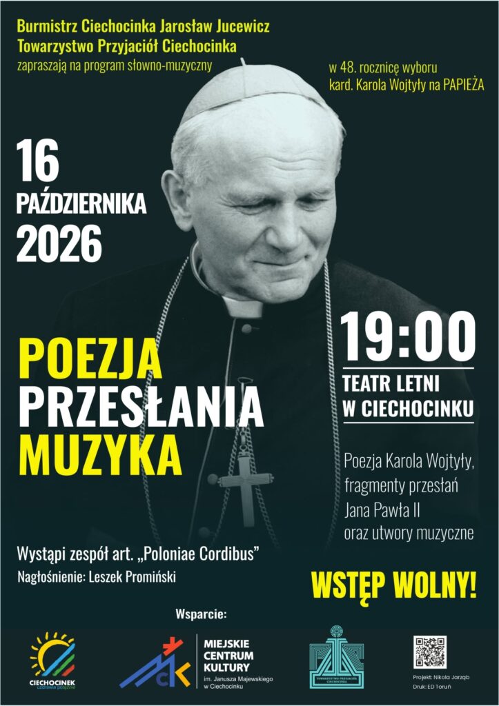 Program słowno-muzyczny w 48. rocznicę wyboru kard. Karola Wojtyły na Papieża.