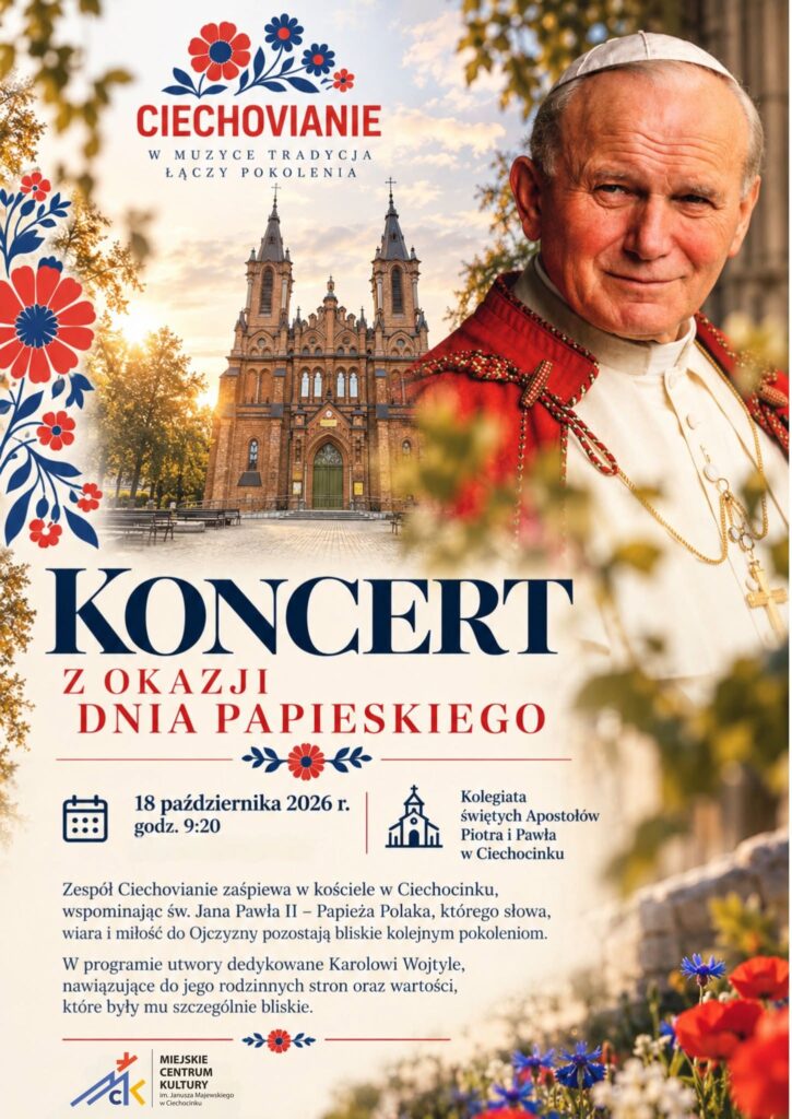 Koncert CIECHOVIAN z okazji Dnia Papieskiego.